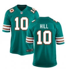 Men Nike Miami Dolphins 10 Tyreek Hill Green Throwback NFL Jersey
