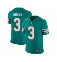 Mens Miami Dolphins 3 Josh Rosen Aqua Green Alternate Vapor Untouchable Limited Player Football Jersey