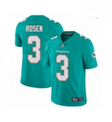 Mens Miami Dolphins 3 Josh Rosen Aqua Green Team Color Vapor Untouchable Limited Player Football Jersey