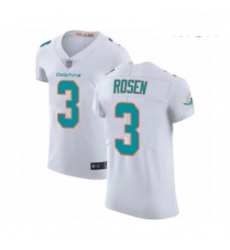 Mens Miami Dolphins 3 Josh Rosen White Vapor Untouchable Elite Player Football Jersey
