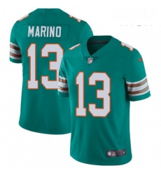 Mens Nike Miami Dolphins 13 Dan Marino Aqua Green Alternate Vapor Untouchable Limited Player NFL Jersey