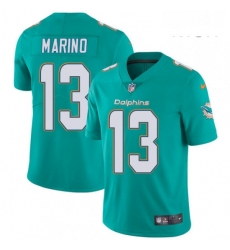 Mens Nike Miami Dolphins 13 Dan Marino Aqua Green Team Color Vapor Untouchable Limited Player NFL Jersey