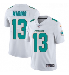 Mens Nike Miami Dolphins 13 Dan Marino White Vapor Untouchable Limited Player NFL Jersey
