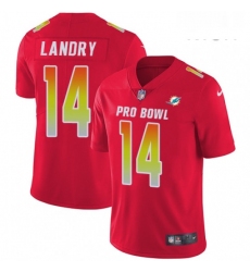 Mens Nike Miami Dolphins 14 Jarvis Landry Limited Red 2018 Pro Bowl NFL Jersey