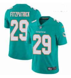 Mens Nike Miami Dolphins 29 Minkah Fitzpatrick Aqua Green Team Color Vapor Untouchable Limited Player NFL Jersey