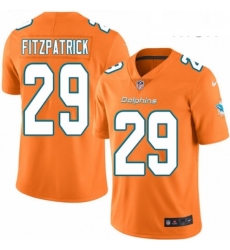 Mens Nike Miami Dolphins 29 Minkah Fitzpatrick Limited Orange Rush Vapor Untouchable NFL Jersey