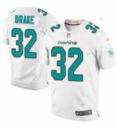 Mens Nike Miami Dolphins 32 Kenyan Drake Elite White NFL Jersey
