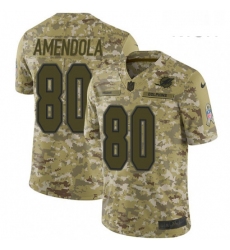 Mens Nike Miami Dolphins 80 Danny Amendola Limited Camo 2018 Salute to Service NFL Jersey