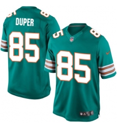 Mens Nike Miami Dolphins #85 Mark Duper Limited Aqua Green Alternate NFL Jersey
