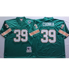 Mitchell And Ness Dolphins #39 Larry Csonka green Throwback Stitched NFL Jersey