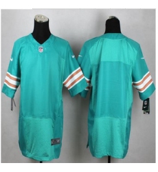 New Miami Dolphins Blank Aqua Green Alternate Mens Stitched NFL Elite Jersey