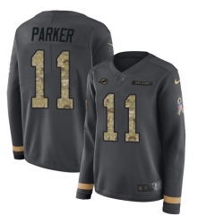 Nike Dolphins #11 DeVante Parker Anthracite Salute to Service