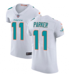 Nike Dolphins #11 DeVante Parker White Mens Stitched NFL Vapor Untouchable Elite Jersey