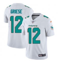 Nike Dolphins #12 Bob Griese White Mens Stitched NFL Vapor Untouchable Limited Jersey