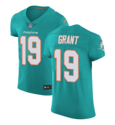 Nike Dolphins #19 Jakeem Grant Aqua Green Team Color Men Stitched NFL Vapor Untouchable Elite Jersey