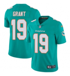 Nike Dolphins #19 Jakeem Grant Aqua Green Team Color Men Stitched NFL Vapor Untouchable Limited Jersey
