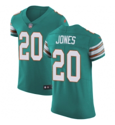 Nike Dolphins #20 Reshad Jones Aqua Green Alternate Mens Stitched NFL Vapor Untouchable Elite Jersey