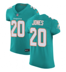 Nike Dolphins #20 Reshad Jones Aqua Green Team Color Mens Stitched NFL Vapor Untouchable Elite Jersey