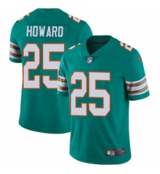 Nike Dolphins #25 Xavien Howard Aqua Green Alternate Mens Stitched NFL Vapor Untouchable Limited Jersey