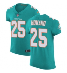 Nike Dolphins #25 Xavien Howard Aqua Green Team Color Mens Stitched NFL Vapor Untouchable Elite Jersey
