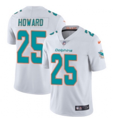 Nike Dolphins #25 Xavien Howard White Mens Stitched NFL Vapor Untouchable Limited Jersey