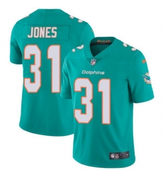 Nike Dolphins 31 Byron Jones Aqua Green Team Color Men Stitched NFL Vapor Untouchable Limited Jersey