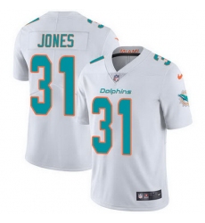 Nike Dolphins 31 Byron Jones White Men Stitched NFL Vapor Untouchable Limited Jersey