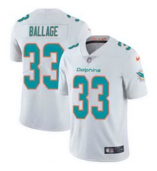 Nike Dolphins 33 Kalen Ballage White Vapor Untouchable Limited Jersey