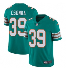 Nike Dolphins #39 Larry Csonka Aqua Green Alternate Mens Stitched NFL Vapor Untouchable Limited Jersey
