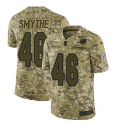 Nike Dolphins #46 Durham Smythe Camo Mens Stitched NFL Limited 2018 Salute To Service Jersey