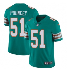 Nike Dolphins #51 Mike Pouncey Aqua Green Alternate Mens Stitched NFL Vapor Untouchable Limited Jersey