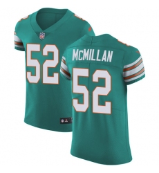 Nike Dolphins #52 Raekwon McMillan Aqua Green Alternate Mens Stitched NFL Vapor Untouchable Elite Jersey