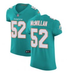 Nike Dolphins #52 Raekwon McMillan Aqua Green Team Color Mens Stitched NFL Vapor Untouchable Elite Jersey
