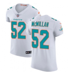 Nike Dolphins #52 Raekwon McMillan White Mens Stitched NFL Vapor Untouchable Elite Jersey