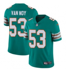Nike Dolphins 53 Kyle Van Noy Aqua Green Alternate Men Stitched NFL Vapor Untouchable Limited Jersey