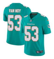 Nike Dolphins 53 Kyle Van Noy Aqua Green Team Color Men Stitched NFL Vapor Untouchable Limited Jersey