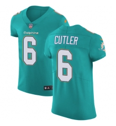 Nike Dolphins #6 Jay Cutler Aqua Green Team Color Mens Stitched NFL Vapor Untouchable Elite Jersey
