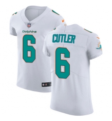 Nike Dolphins #6 Jay Cutler White Mens Stitched NFL Vapor Untouchable Elite Jersey