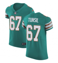 Nike Dolphins #67 Laremy Tunsil Aqua Green Alternate Mens Stitched NFL Vapor Untouchable Elite Jersey