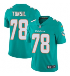 Nike Dolphins #78 Laremy Tunsil Aqua Green Team Color Mens Stitched NFL Vapor Untouchable Limited Jersey