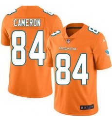 Nike Dolphins #84 Jordan Cameron Orange Mens Stitched NFL Limited Rush Jersey