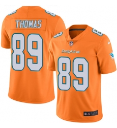Nike Dolphins #89 Julius Thomas Orange Mens Stitched NFL Limited Rush Jersey
