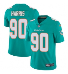 Nike Dolphins #90 Charles Harris Aqua Green Team Color Mens Stitched NFL Vapor Untouchable Limited Jersey