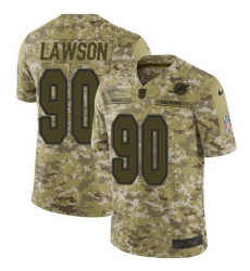 Nike Dolphins 90 Shaq Lawson Camo Men Stitched NFL Limited 2018 Salute To Service Jersey