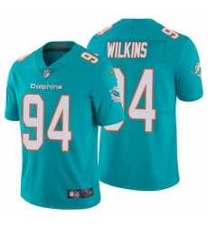 Nike Dolphins 94 Christian Wilkins Aqua Vapor Untouchable Limited Jersey