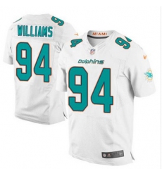 Nike Dolphins #94 Mario Williams White Mens Stitched NFL New Elite Jersey