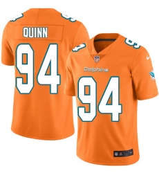 Nike Dolphins #94 Robert Quinn Orange Mens Stitched NFL Limited Rush Jersey