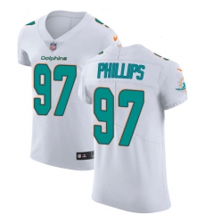 Nike Dolphins #97 Jordan Phillips White Mens Stitched NFL Vapor Untouchable Elite Jersey