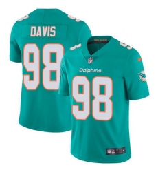 Nike Dolphins 98 Raekwon Davis Aqua Green Team Color Men Stitched NFL Vapor Untouchable Limited Jersey
