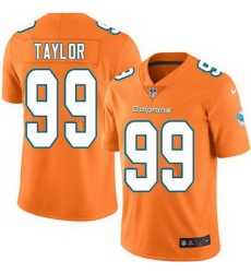 Nike Dolphins #99 Jason Taylor Orange Mens Stitched NFL Limited Rush Jersey